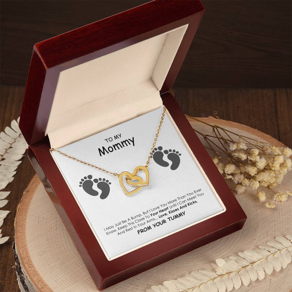 To My Mom-Personalized Gift For Mom Mothers Day Gift Necklace For Mom Mother'S Day Gift Gifts For Mom Mom Necklace To My Mom Best Mom Interlocking Hearts Necklace