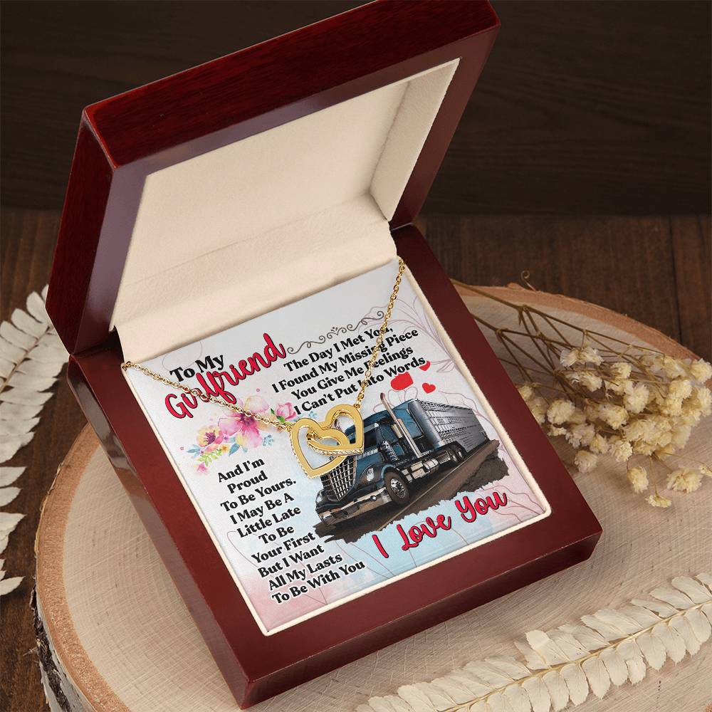 Trucker'S Girlfriend- Interlocking Necklace Interlocking Hearts Necklace