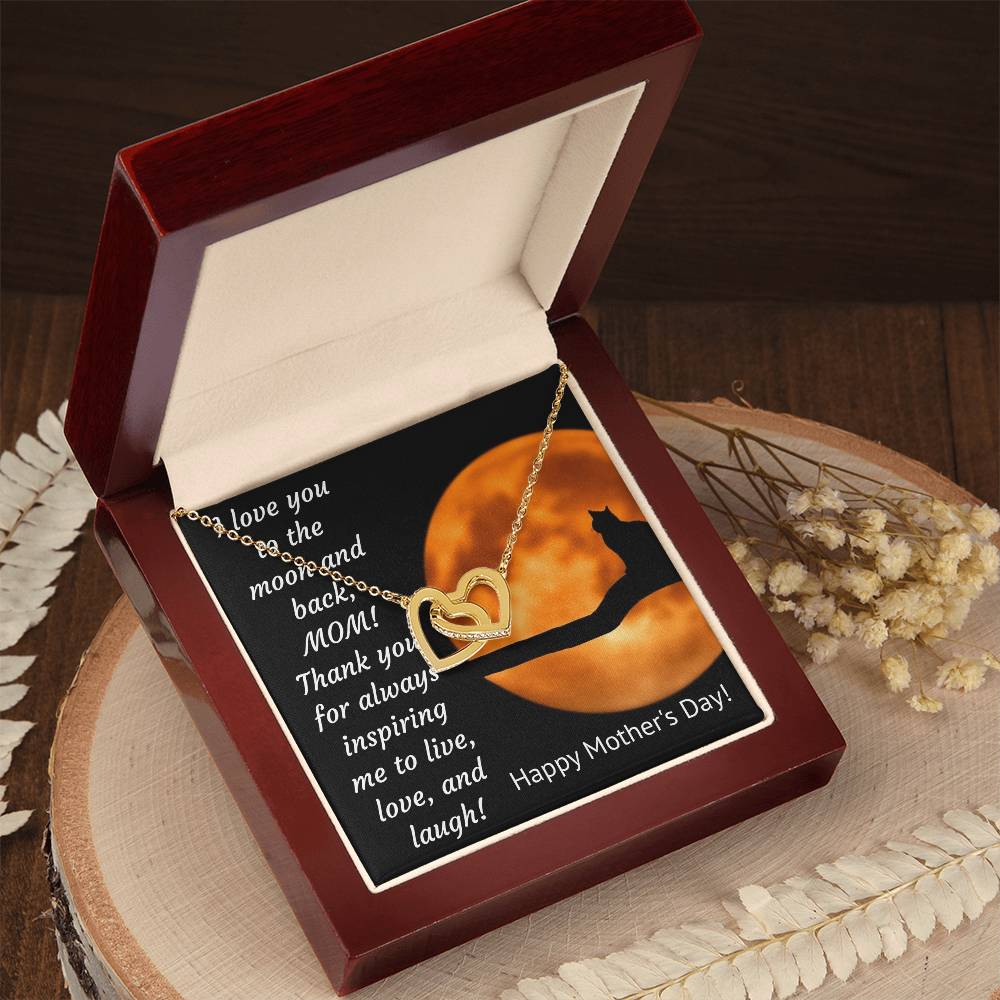 Interlocking Hearts - Mother'S Day Necklace Interlocking Hearts Necklace