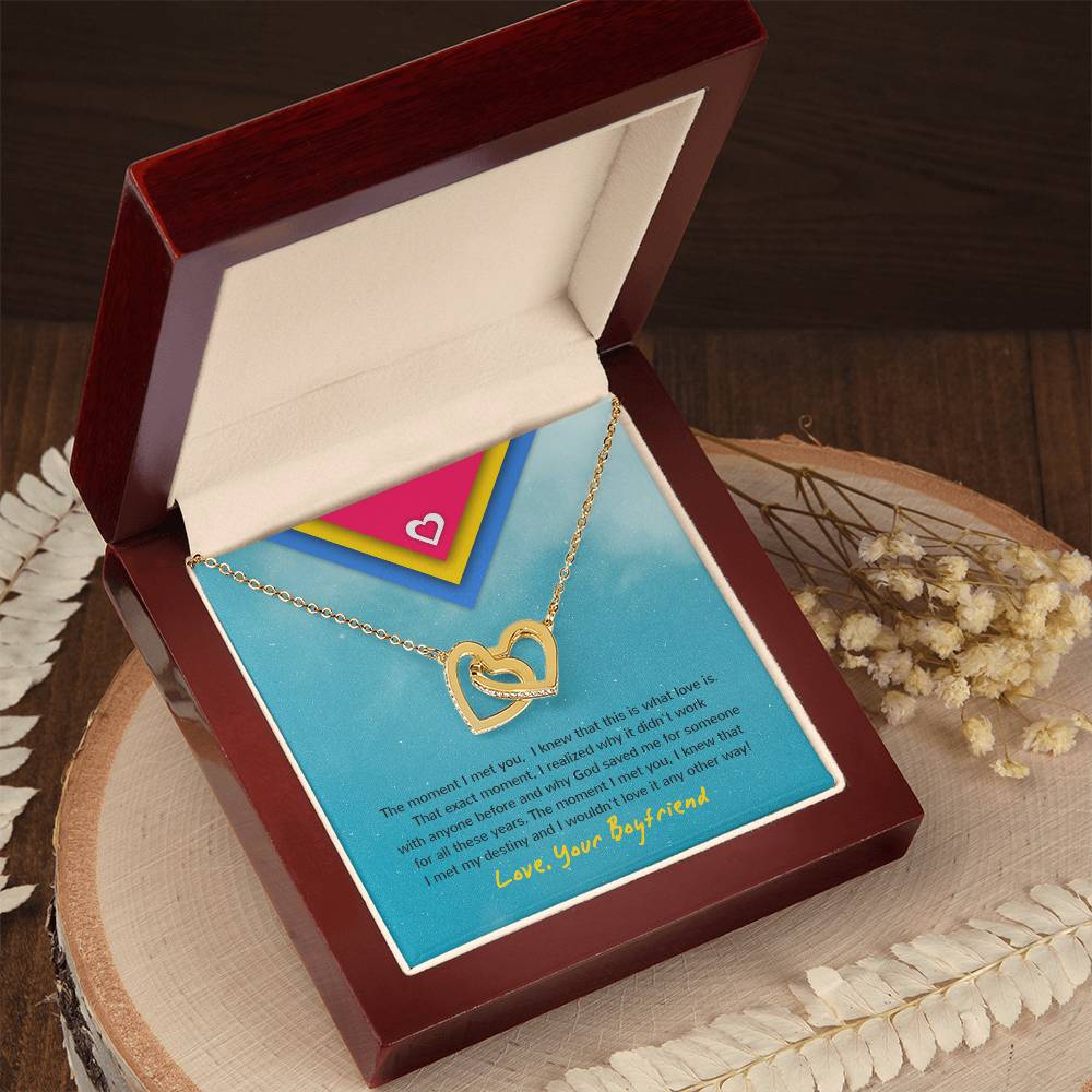 Interlocking Hearts - Moment Necklace For Gf Interlocking Hearts Necklace