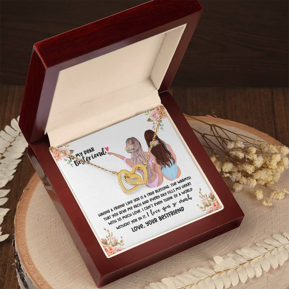 Bestfriend Interlocking Necklace Interlocking Hearts Necklace