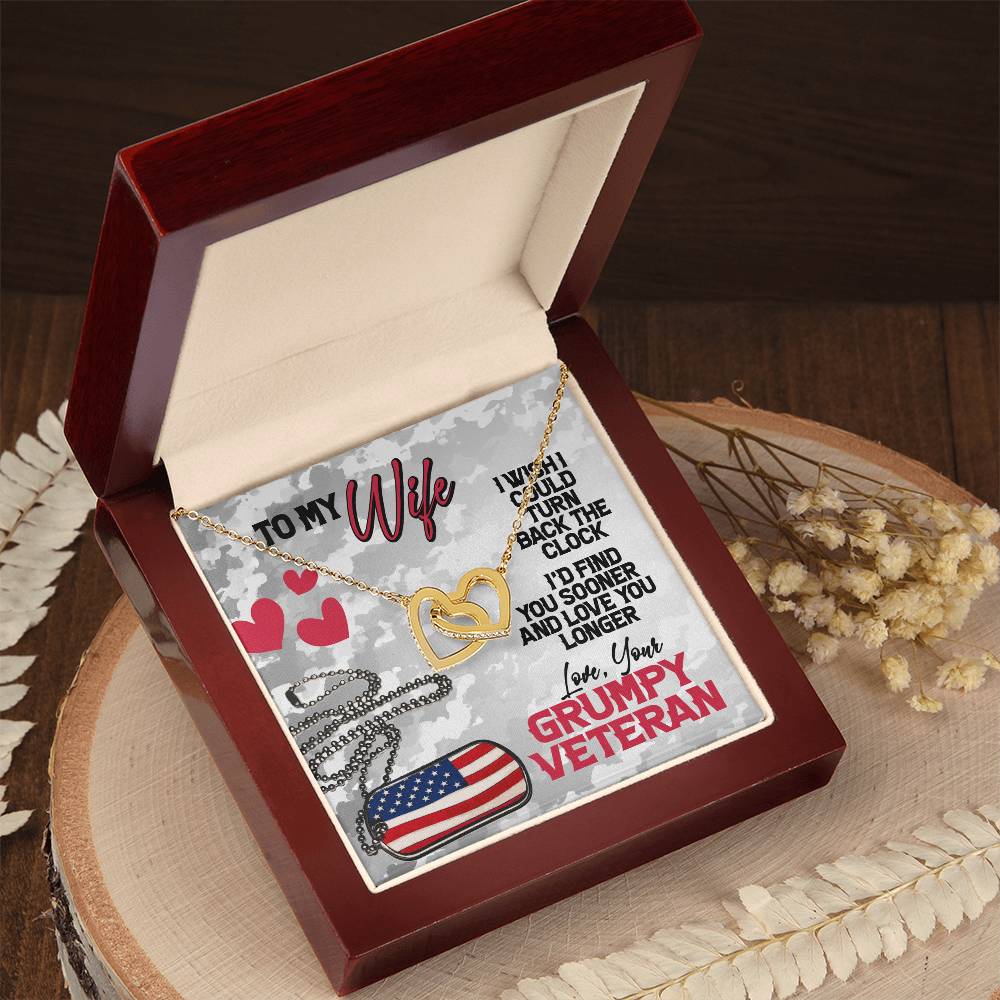 Veteran'S Wife - Interlocking Heart Necklace Interlocking Hearts Necklace