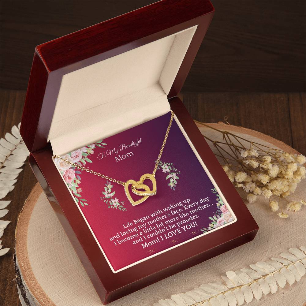 Never Ending Love-Necklace Interlocking Hearts Necklace