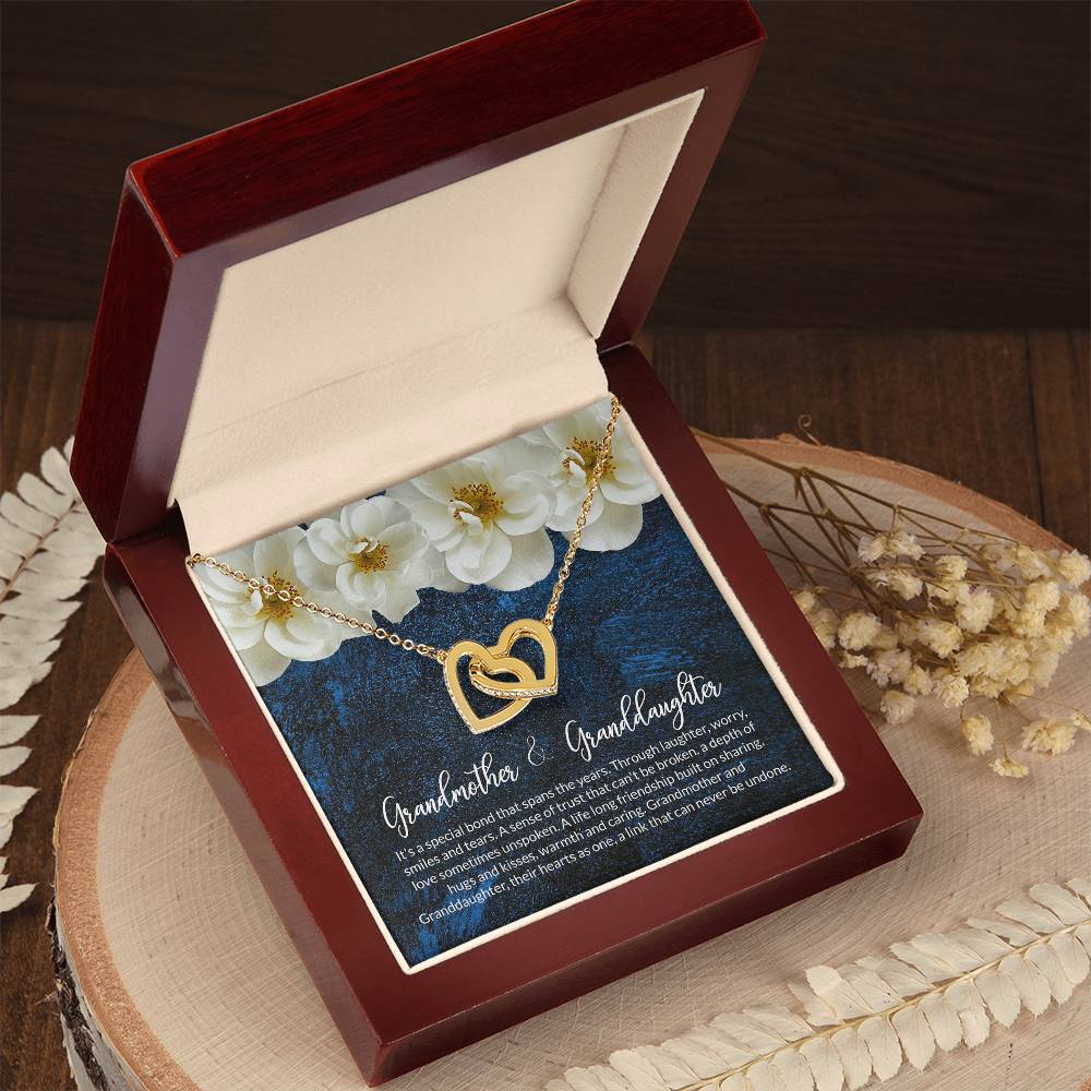 Grandma & Granddaughter Interlocking Heart Necklace Interlocking Hearts Necklace