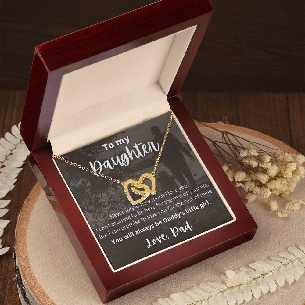 Interlocking Hearts Necklace - Daughter Gift