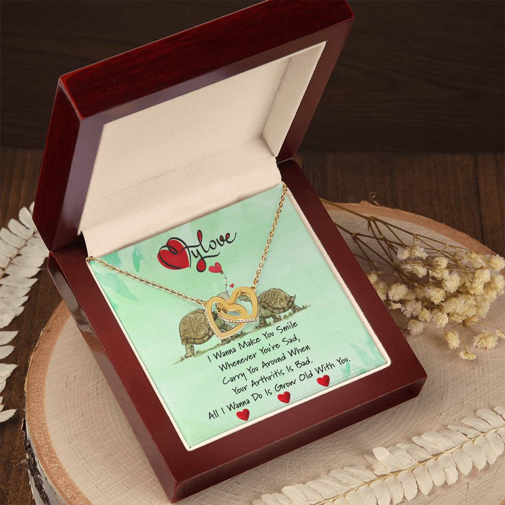 To My Love Gift For Her Valentines Gift Valentines Necklace Gift For Her I Love You Necklace Interlocking Hearts Necklace