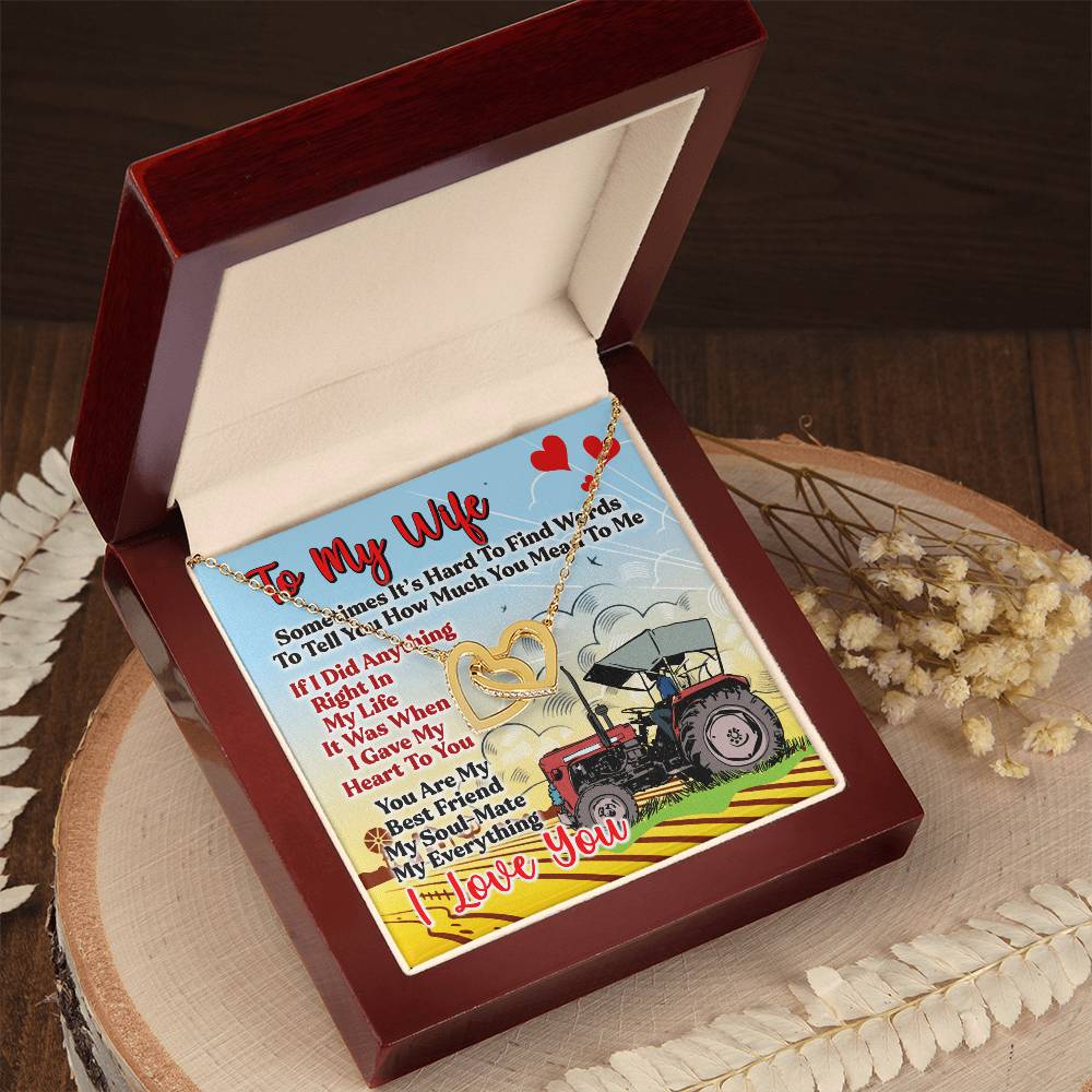 Farmer'S Wife - Interlocking Heart Necklace Interlocking Hearts Necklace