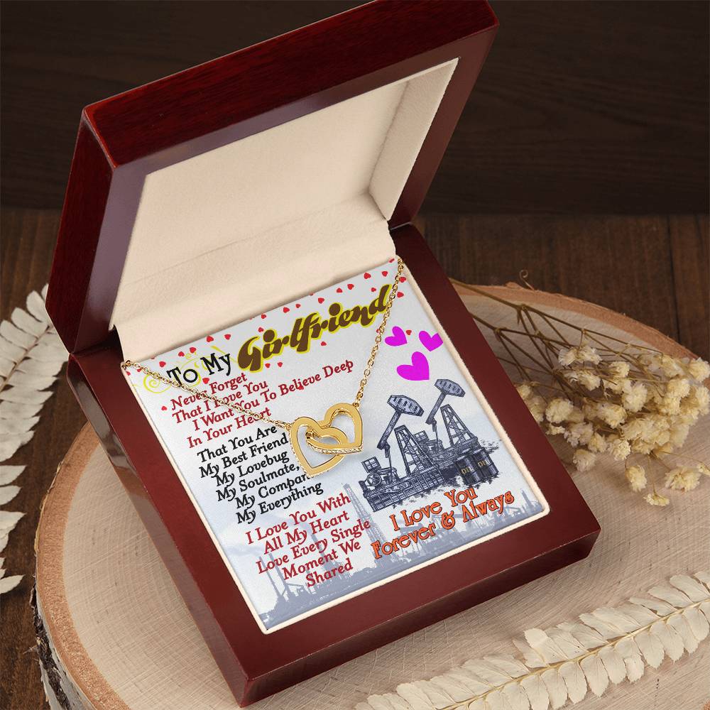Oilfield Man'S Girlfriend - Interlocking Heart Necklace Interlocking Hearts Necklace