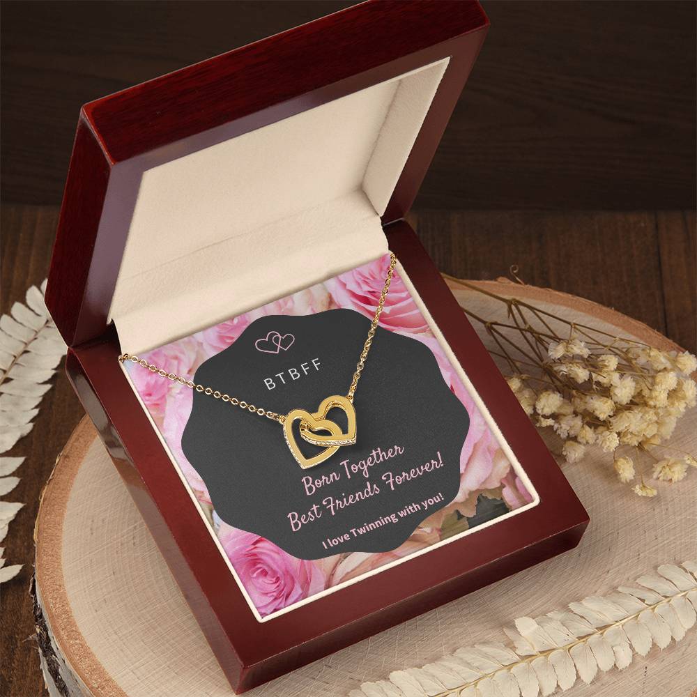 Born Together Interlocking Hearts Necklace