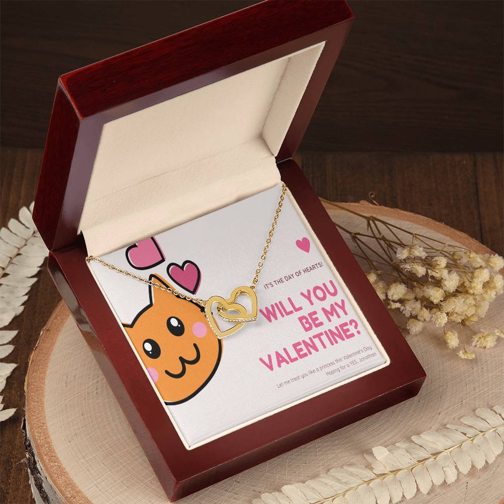 To My Future Wife Interlocking Hearts Necklace
