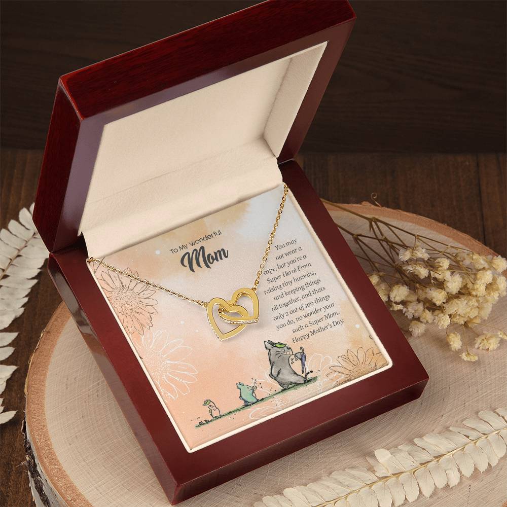 Special Edition Super Hero Mom Interlocked Heart Tm2V2 Interlocking Hearts Necklace