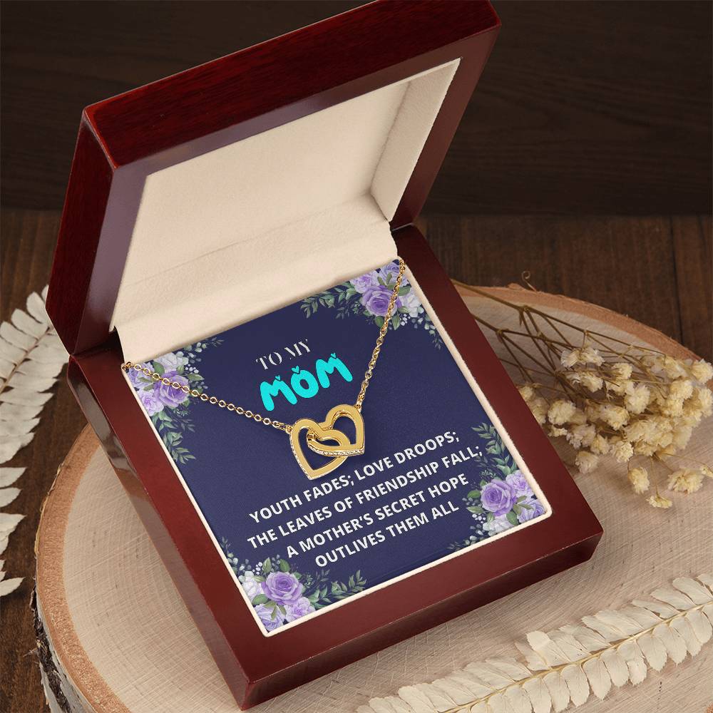 Mothers Day Gift From Daughter Son - Mother Necklace Gifts For Mom Mom Necklace Interlocking Hearts Interlocking Hearts Necklace