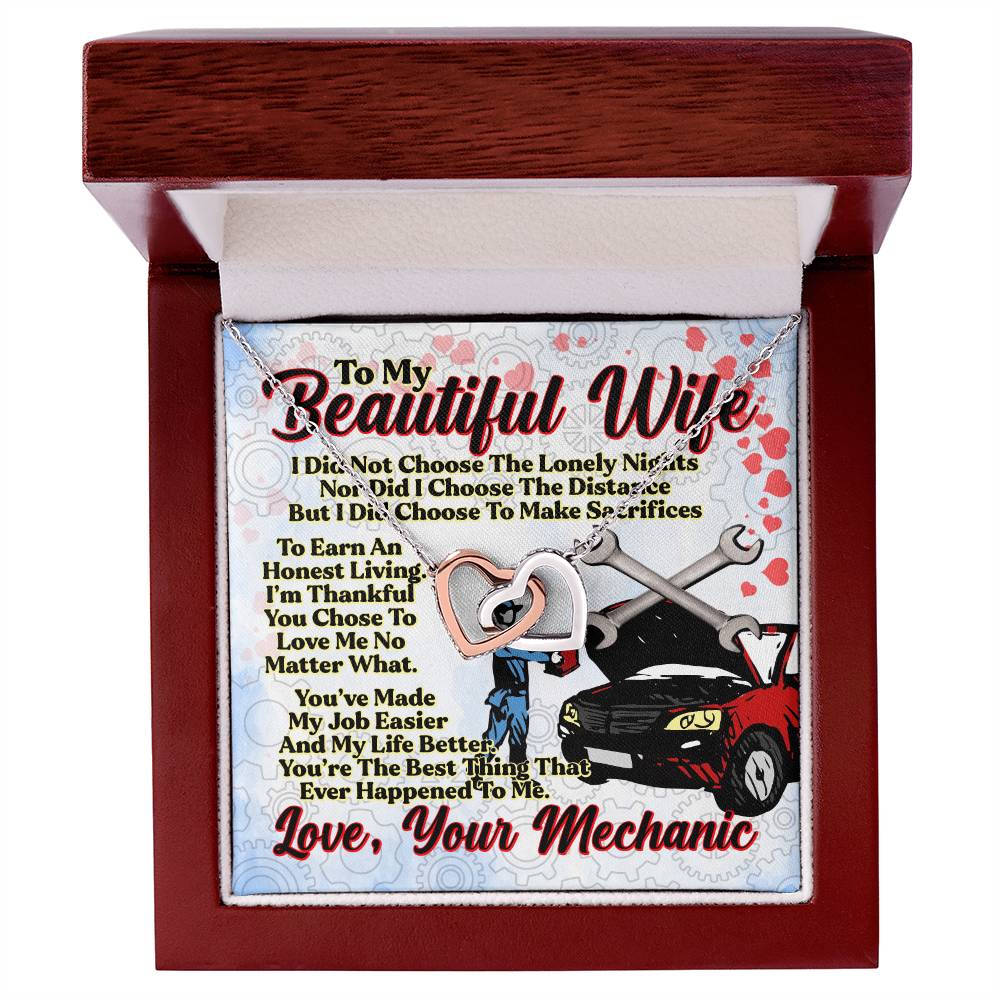 Mechanic'S Wife - Interlocking Heart Necklace Interlocking Hearts Necklace