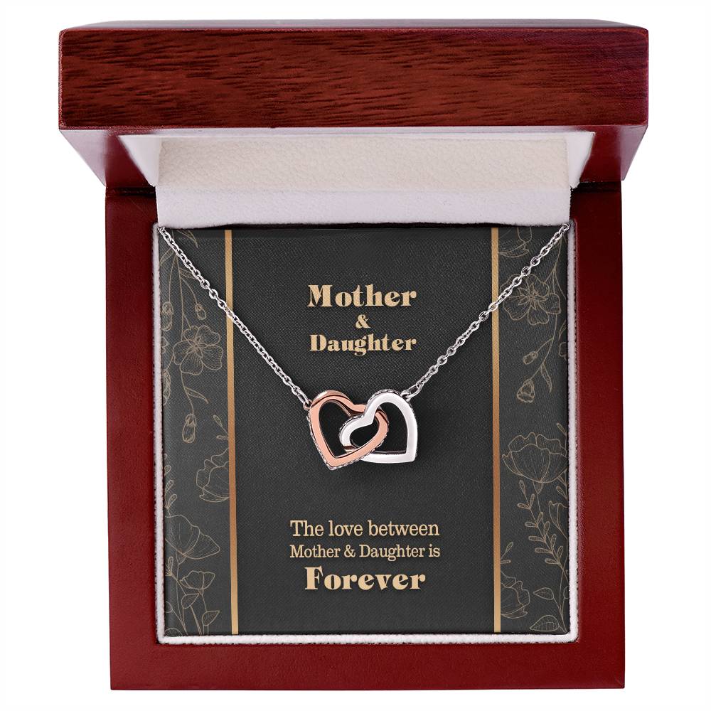 Mothers Day Interlocking Hearts Necklace Luxury