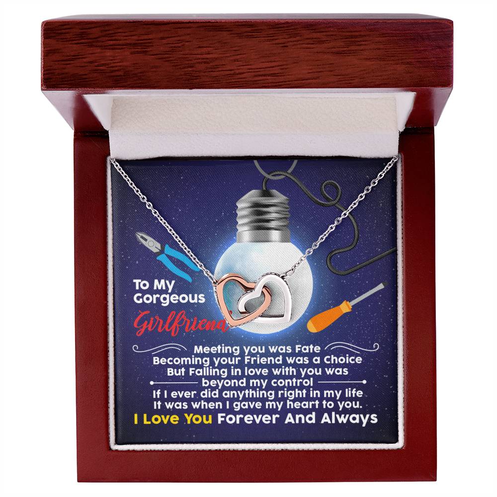 Electrician'S Girlfriend - Interlocking Heart Necklace Interlocking Hearts Necklace