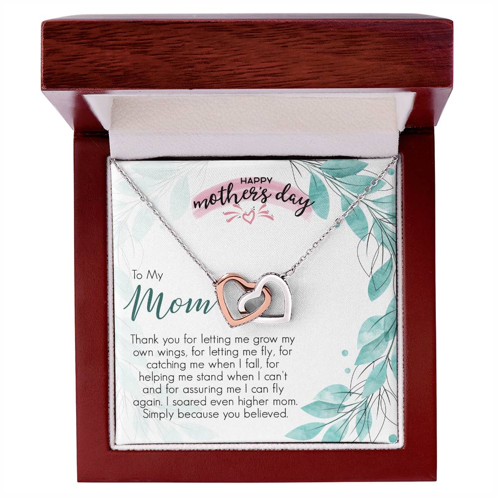 Mother'S Day Gift Necklace For Mom Mother'S Day Necklace Best Gift For Mom Mother'S Day Necklace Interlocking Hearts Necklace