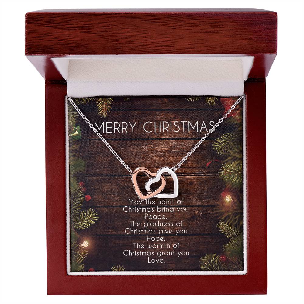 Everlasting Love Necklace Gift For Girlfriend Anniversary Gift For Wife Christmas Girlfriend Necklace Gf Gift From Boyfriend Interlocking Hearts Necklace