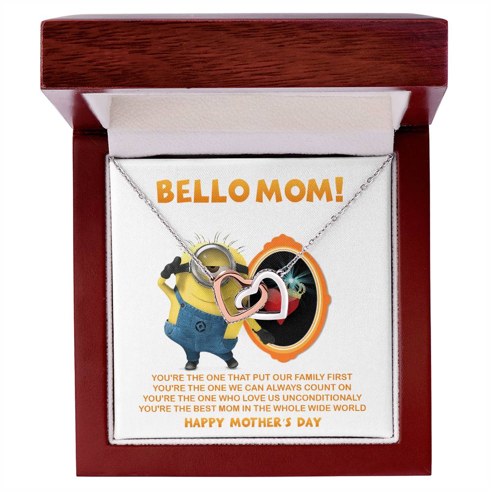 Bello Mom! - Happy Mother'S Day - Tmm17 Interlocking Hearts Necklace