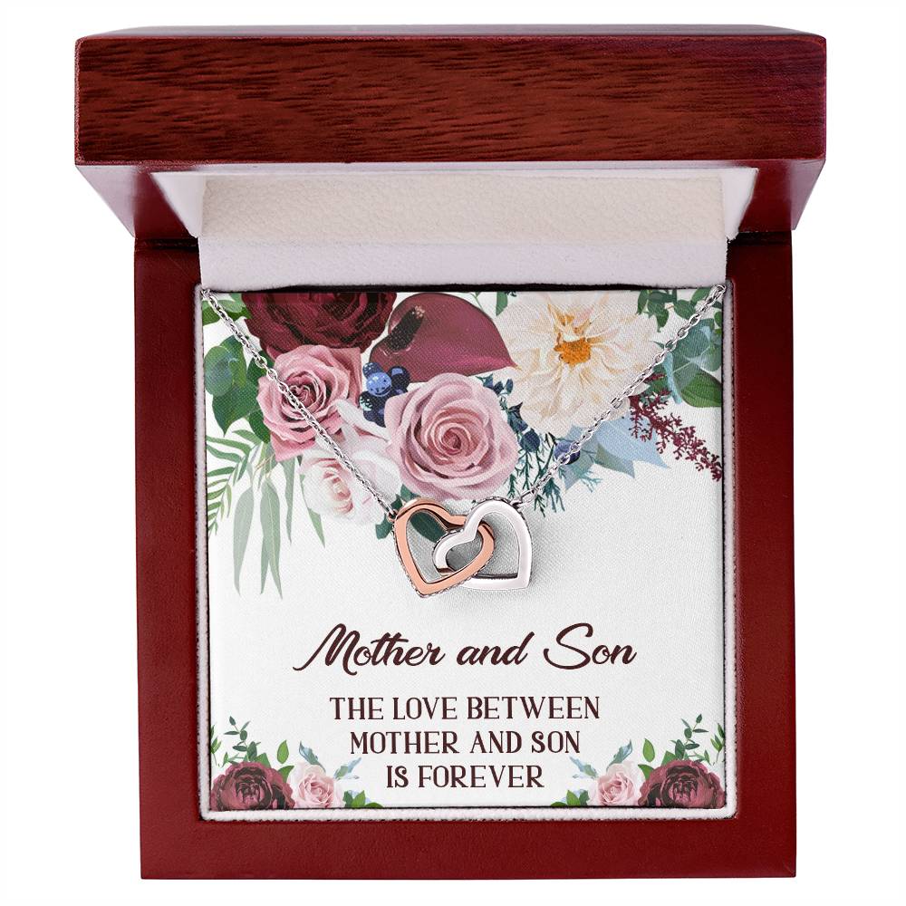 Mother Son Necklace Mother And Son Necklace Mom Jewelry From Son Interlocking Hearts Necklace Gift For Mom From Son Mother And Son Gifts
