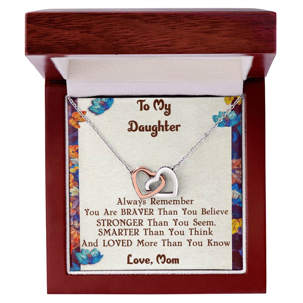 Mother & Daughter Necklace Interlocking Hearts Necklace