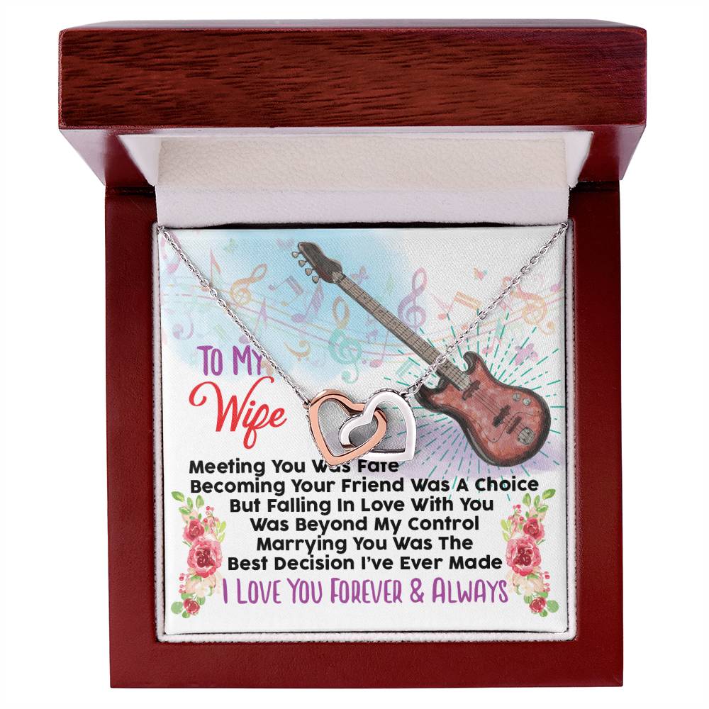 Bass Player'S Wife - Interlocking Heart Necklace Interlocking Hearts Necklace