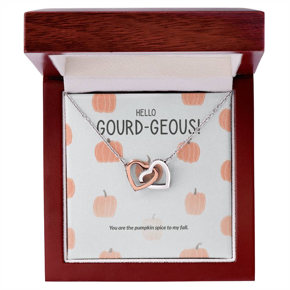Hello Gourd-Geous - Interlocking Hearts Necklace