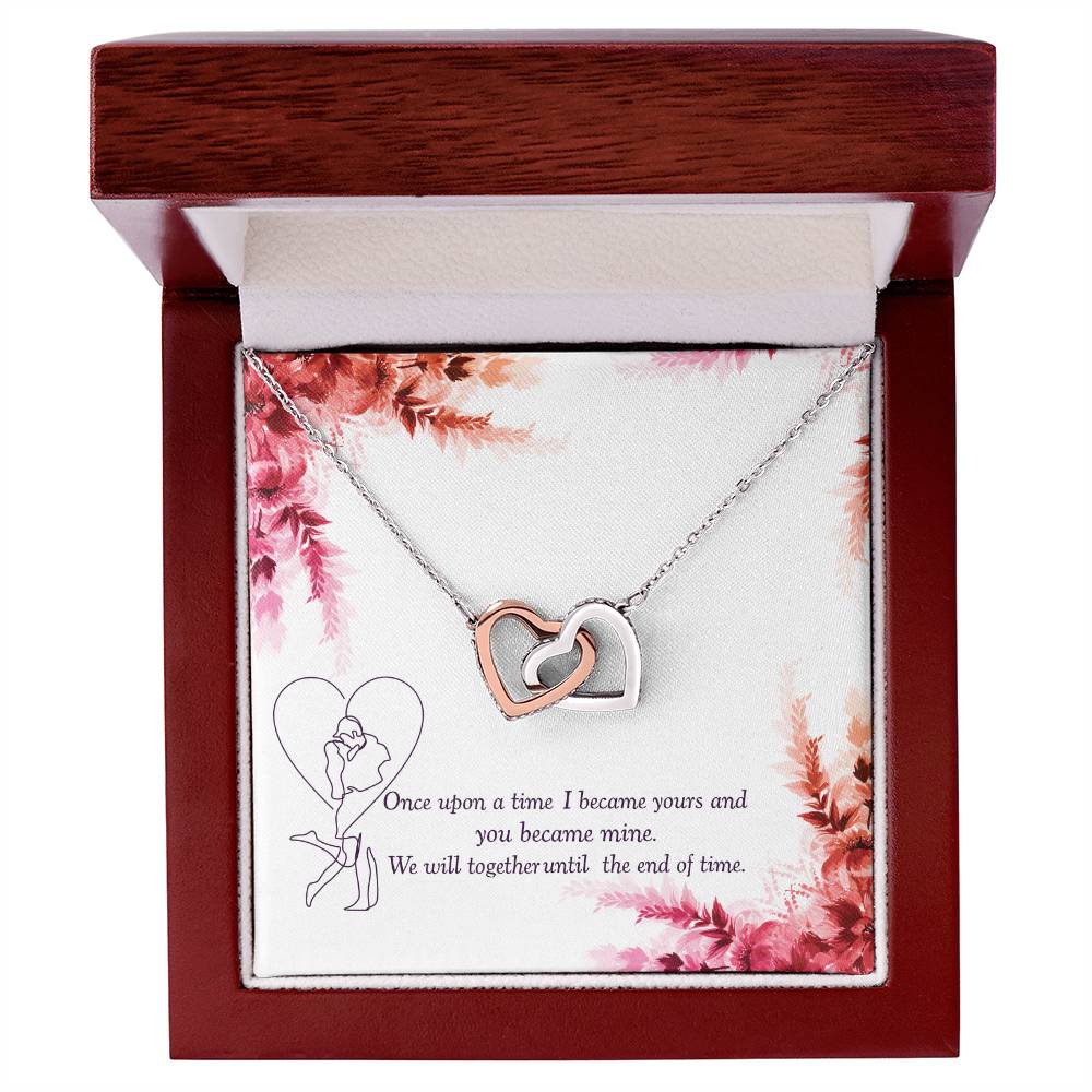 Together Until The End Of Time - Ih Interlocking Hearts Necklace