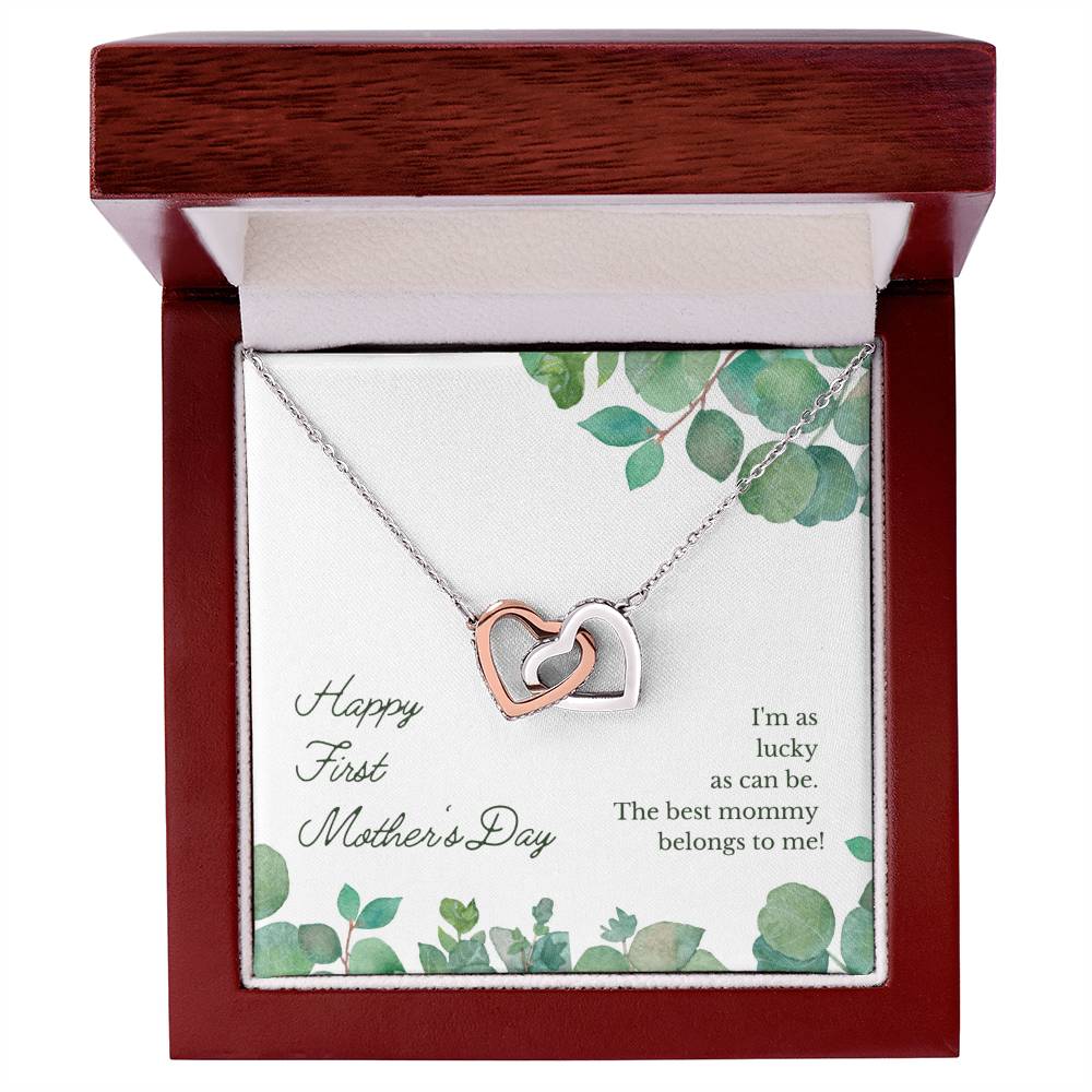 Mother'S Day Interlocking Hearts Necklace