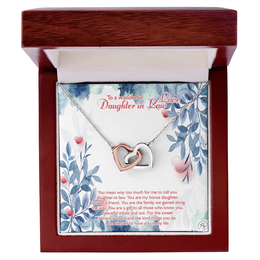 Perfect Us Gifts To Our Daughter-In-Law Gift On Wedding Day?????? Interlocking Hearts Necklace