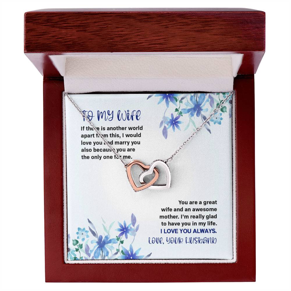 If There Is Another World - Inter-Locking Heart Necklace Interlocking Hearts Necklace