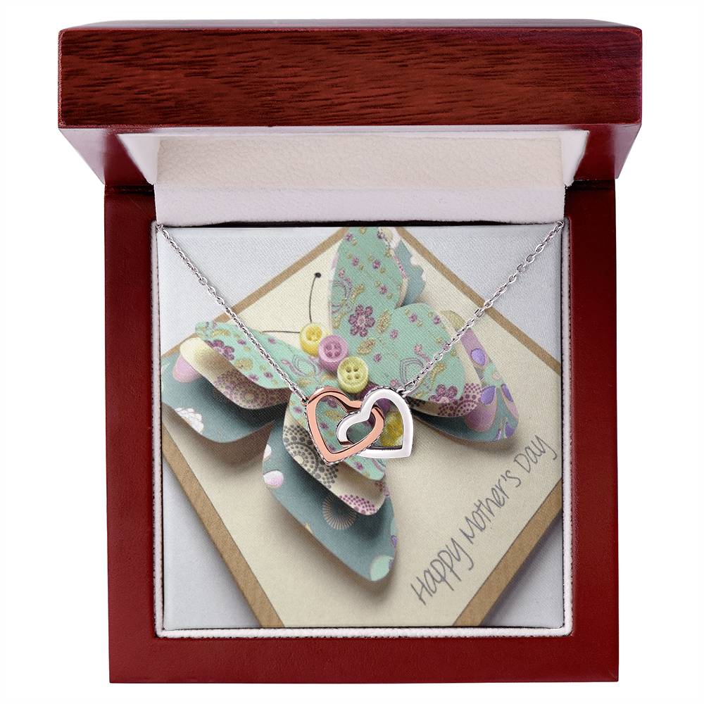To My Mother My Everything Interlocking Hearts Necklace