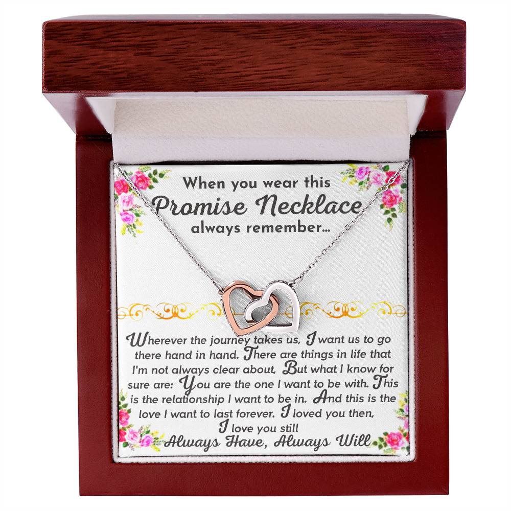 The Promise Necklace Interlocking Hearts Necklace