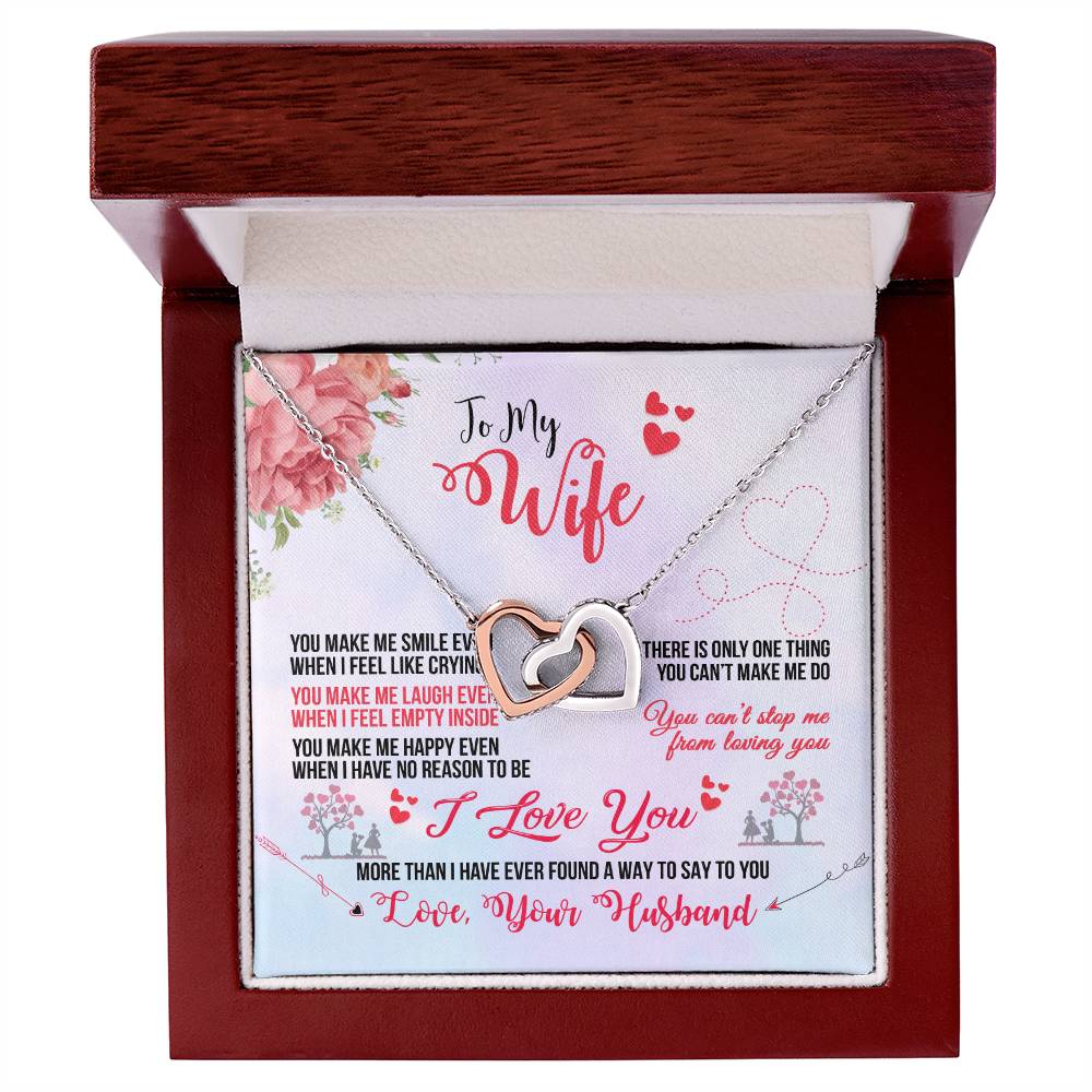 Anniversary Gift For Wife Gift For Her From Husband Gift For Her Mothers Day Gift Valentines Day Gift Gifts For Wife Christmas Gift Interlocking Hearts Necklace