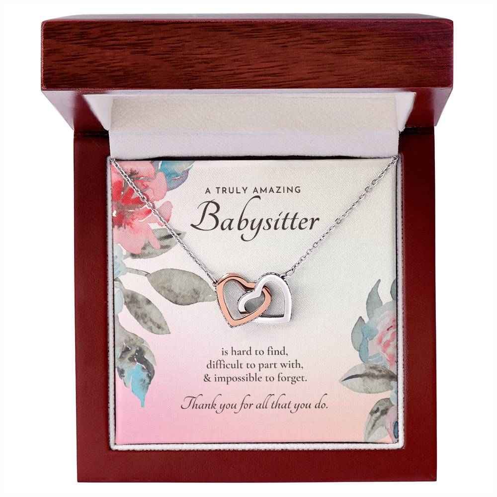 NANNYN~2 Interlocking Hearts Necklace