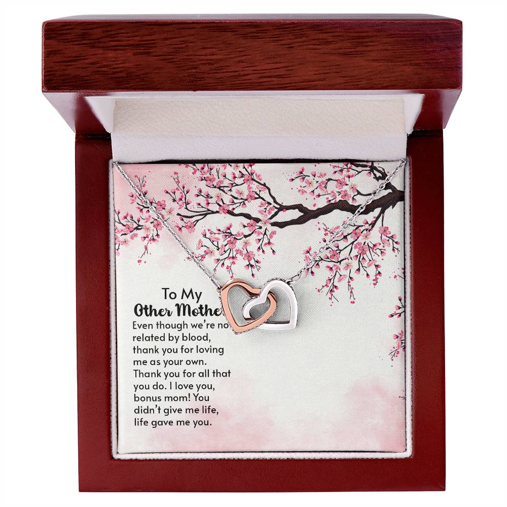 To My Mother - Interlocking Hearts Necklace