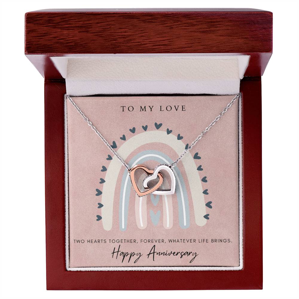 To My Love Interlocked Hearts Interlocking Hearts Necklace