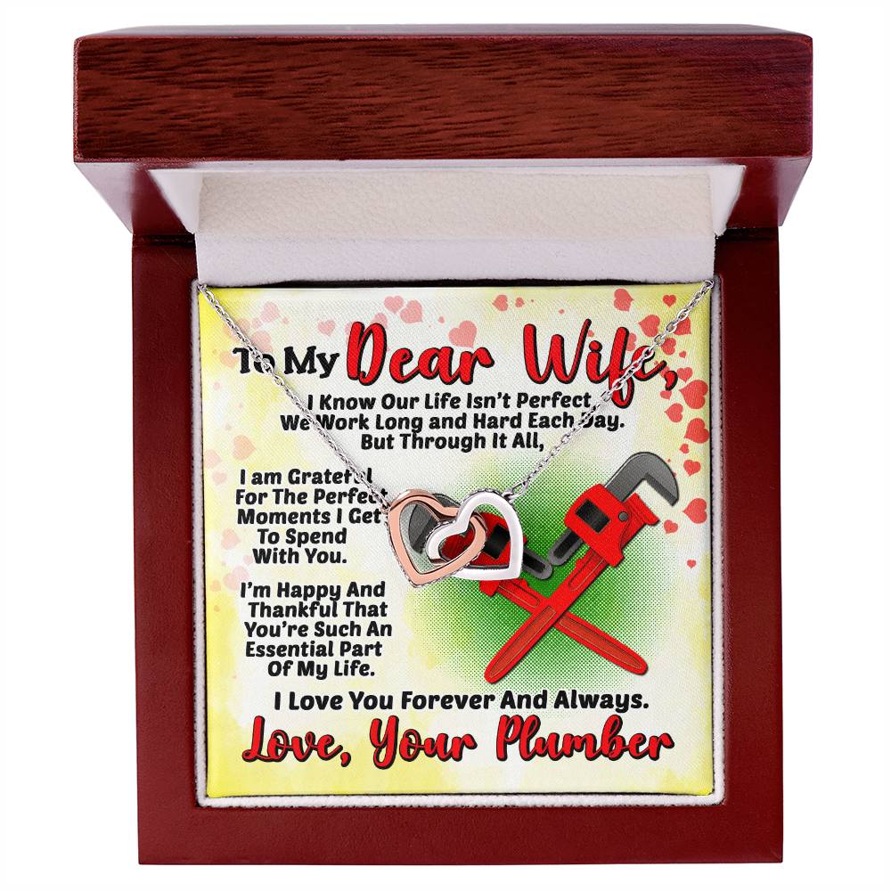 Plumber'S Wife- Interlocking Heart Necklace Interlocking Hearts Necklace