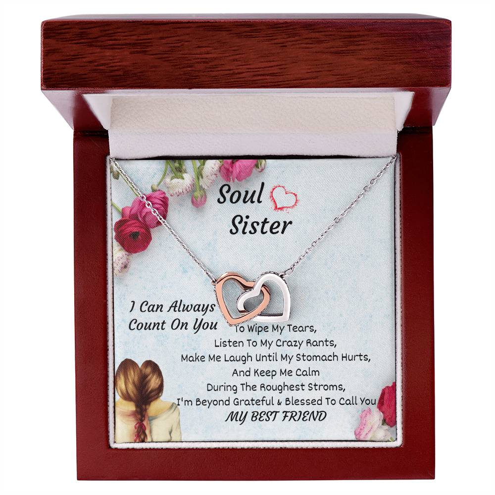Soul Sister Interlocking Heart Necklace Interlocking Hearts Necklace