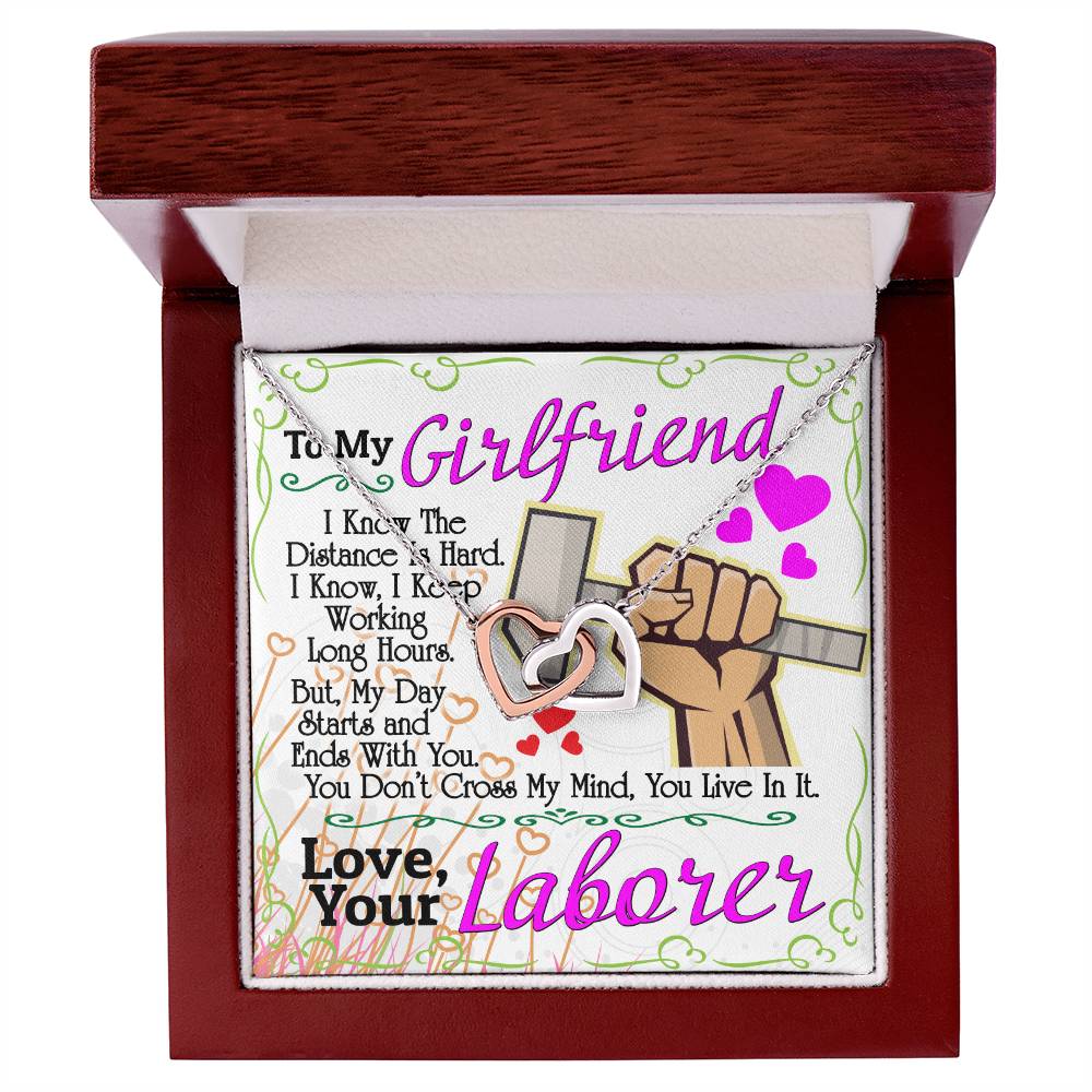 Laborer'S Girlfriend - Interlocking Heart Necklace Interlocking Hearts Necklace