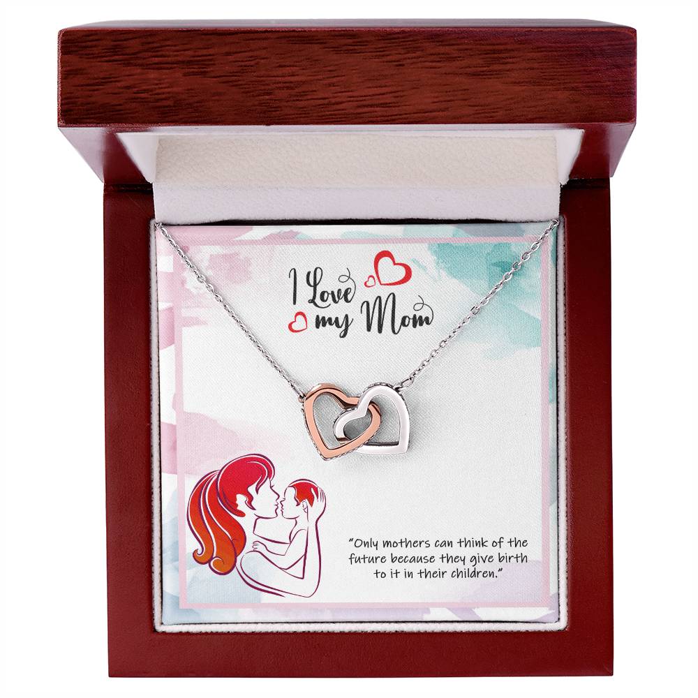 Wishing You Happy Mother'S Day - Necklace Interlocking Hearts Necklace