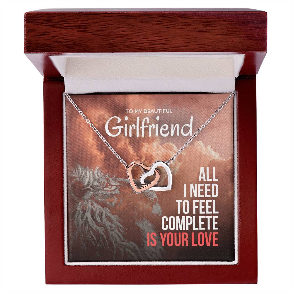 All I Need Is Your Love -Interlocking Hearts Necklace