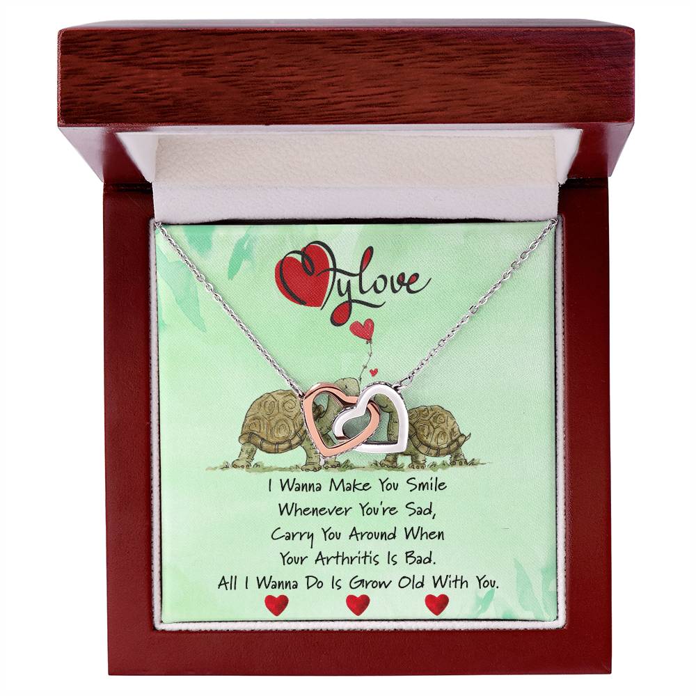 To My Love Gift For Her Valentines Gift Valentines Necklace Gift For Her I Love You Necklace Interlocking Hearts Necklace