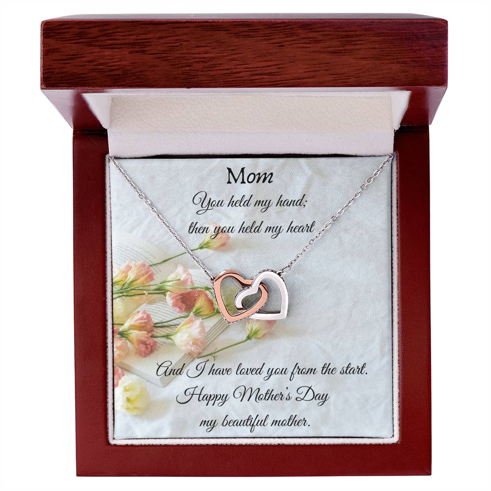 Gift For Mom On Mother’S Day - Interlocking Heart Necklace Interlocking Hearts Necklace