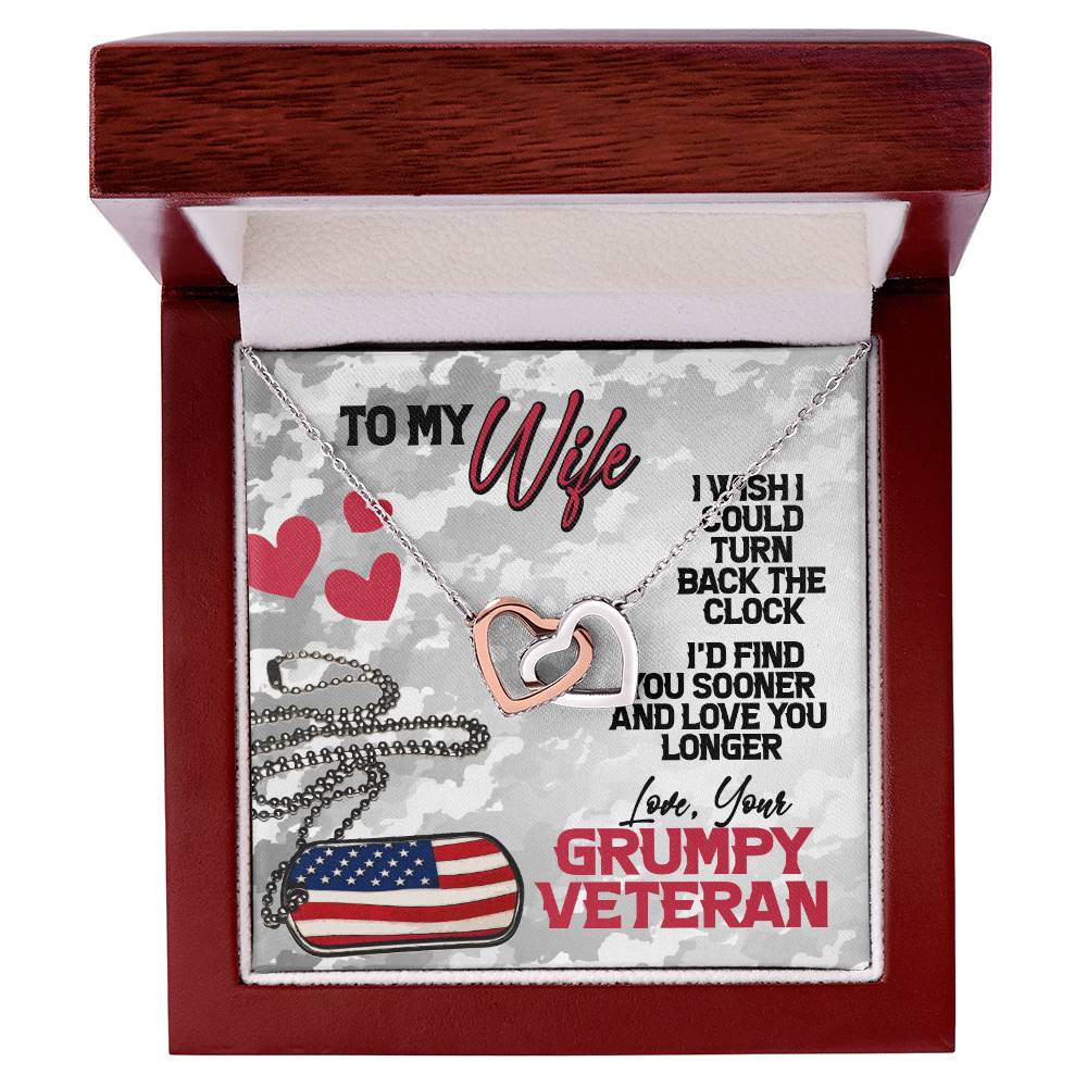 Veteran'S Wife - Interlocking Heart Necklace Interlocking Hearts Necklace