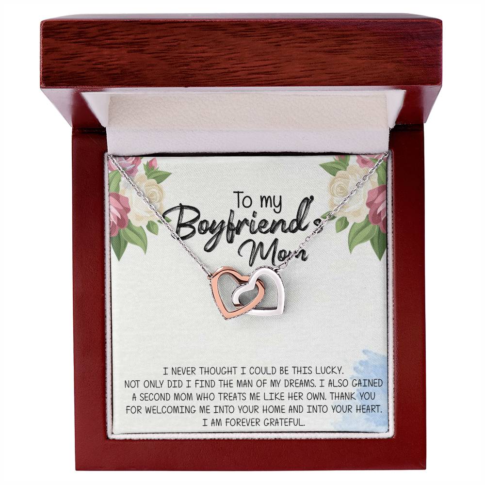 Gift For Boyfriend'S Mom Boyfriend'S Mom Gift To My Boyfriends Mom Gift Mother'S Day Gift For Boyfriends Mom Boyfriend Mom Gift Interlocking Hearts Necklace