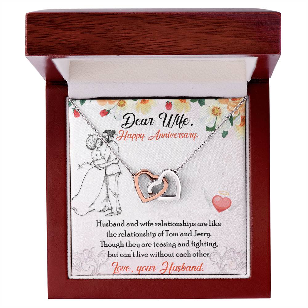 Double Hearts Interlocking Hearts Necklace