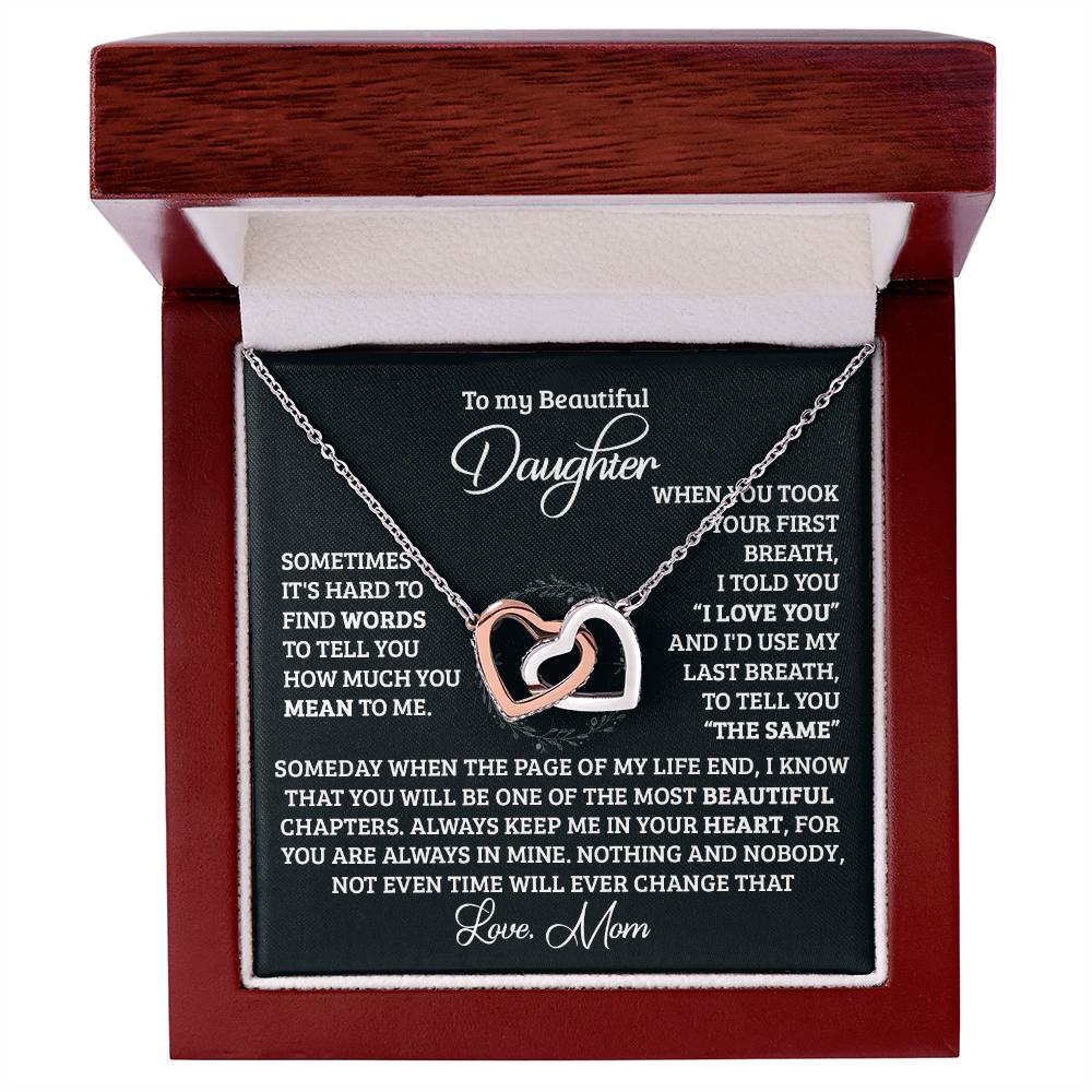 Your First Breath Interlocking Hearts Necklace