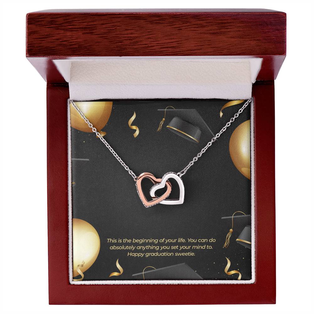 The Beginning Of Your Journey - Interlocking Hearts Necklace