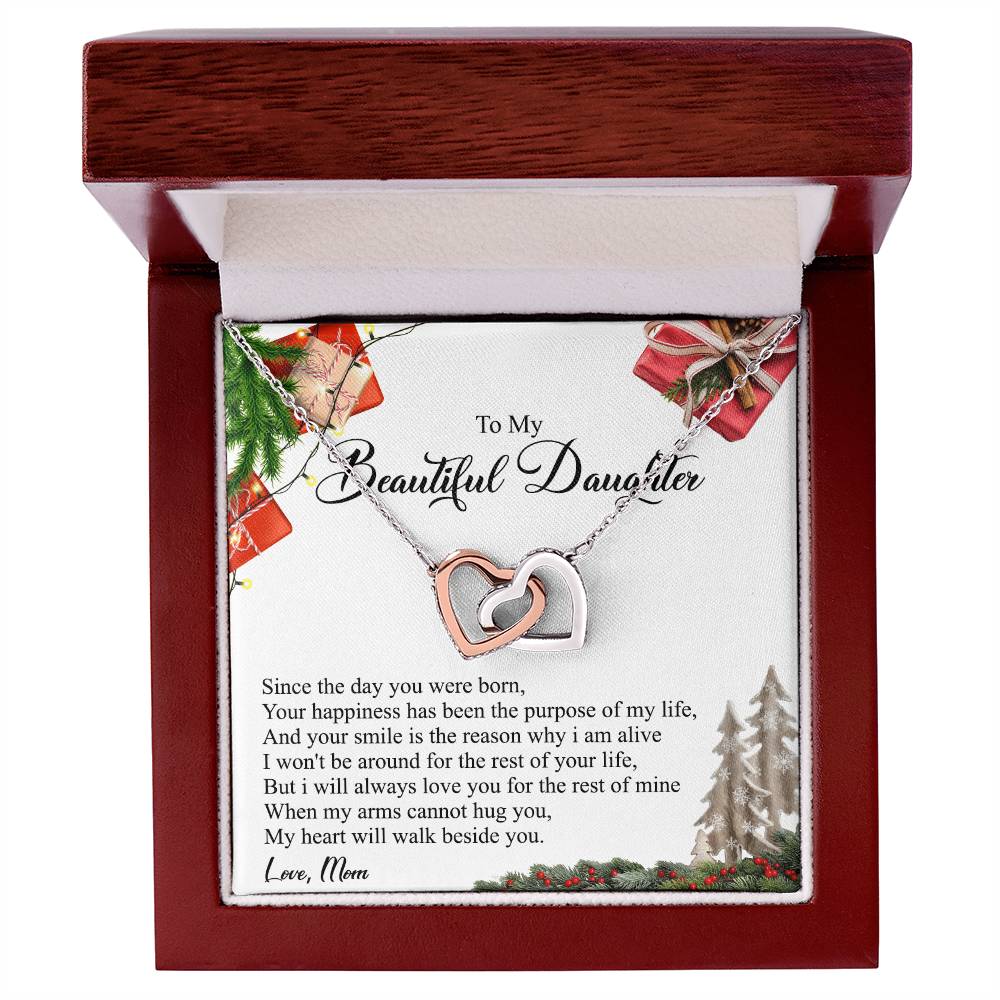 Your Happiness Has Been The Purpose Of My Life - Interlocking Heart Necklace Interlocking Hearts Necklace