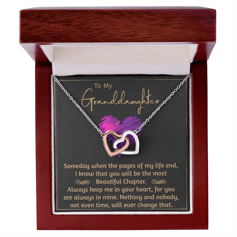 Granddaughters - Beautiful Chapter - Necklace Interlocking Hearts Necklace